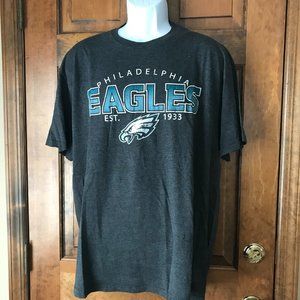 Hands High PHILADELPHIA EAGLES Charcoal Gray Short Sleeve Tee X-Large